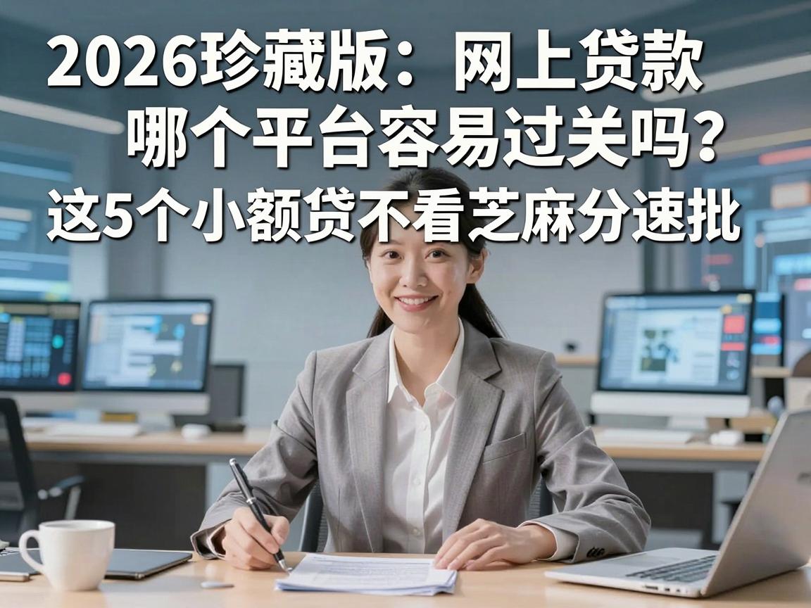 2026珍藏版：网上贷款哪个平台容易过关吗？这5个小额贷不看芝麻分速批！