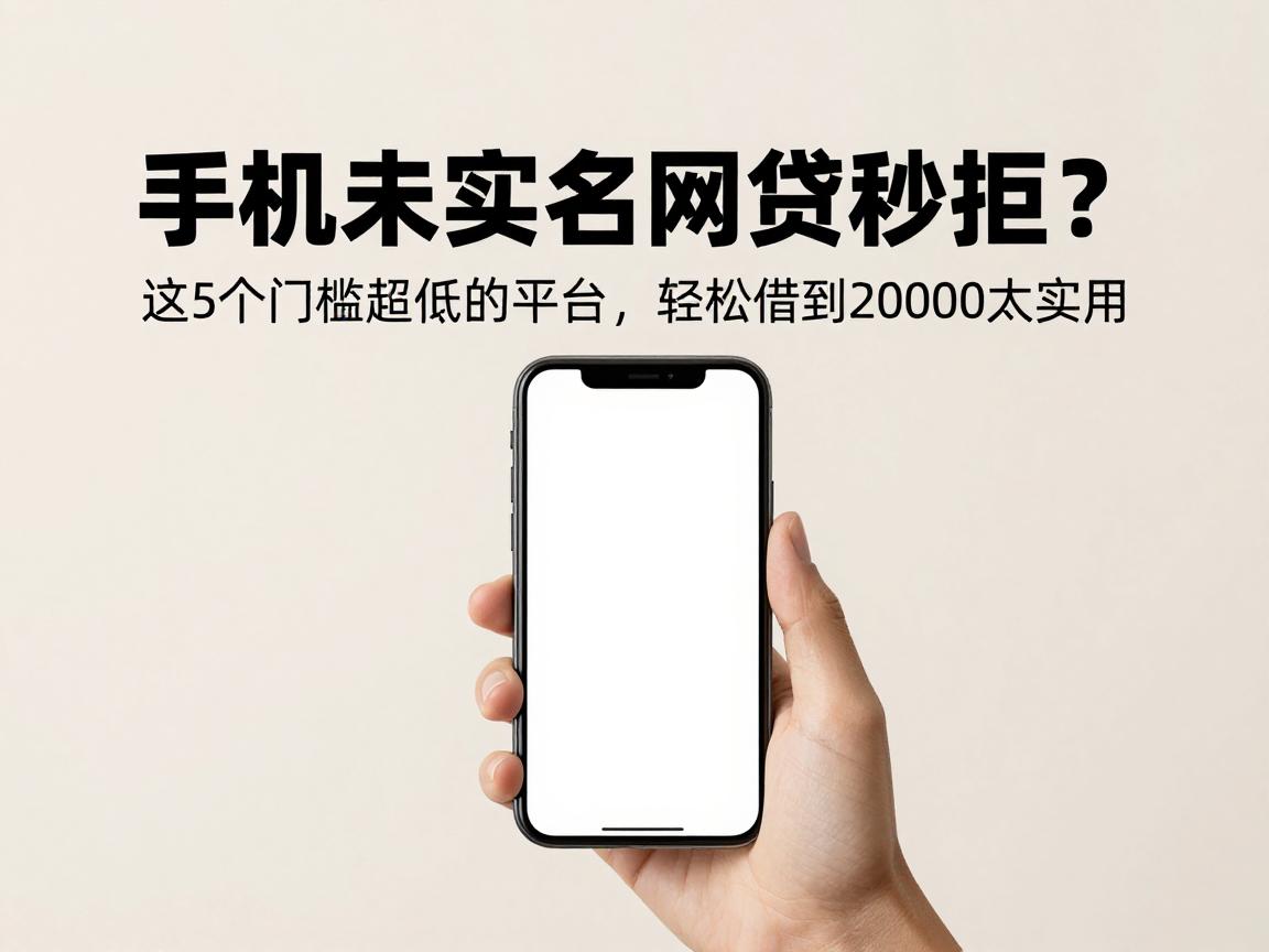 手机未实名网贷秒拒？这5个门槛超低的平台，轻松借到20000太实用