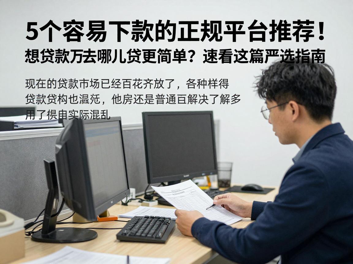 5个容易下款的正规平台推荐！想贷款万去哪儿贷更简单？速看这篇严选指南