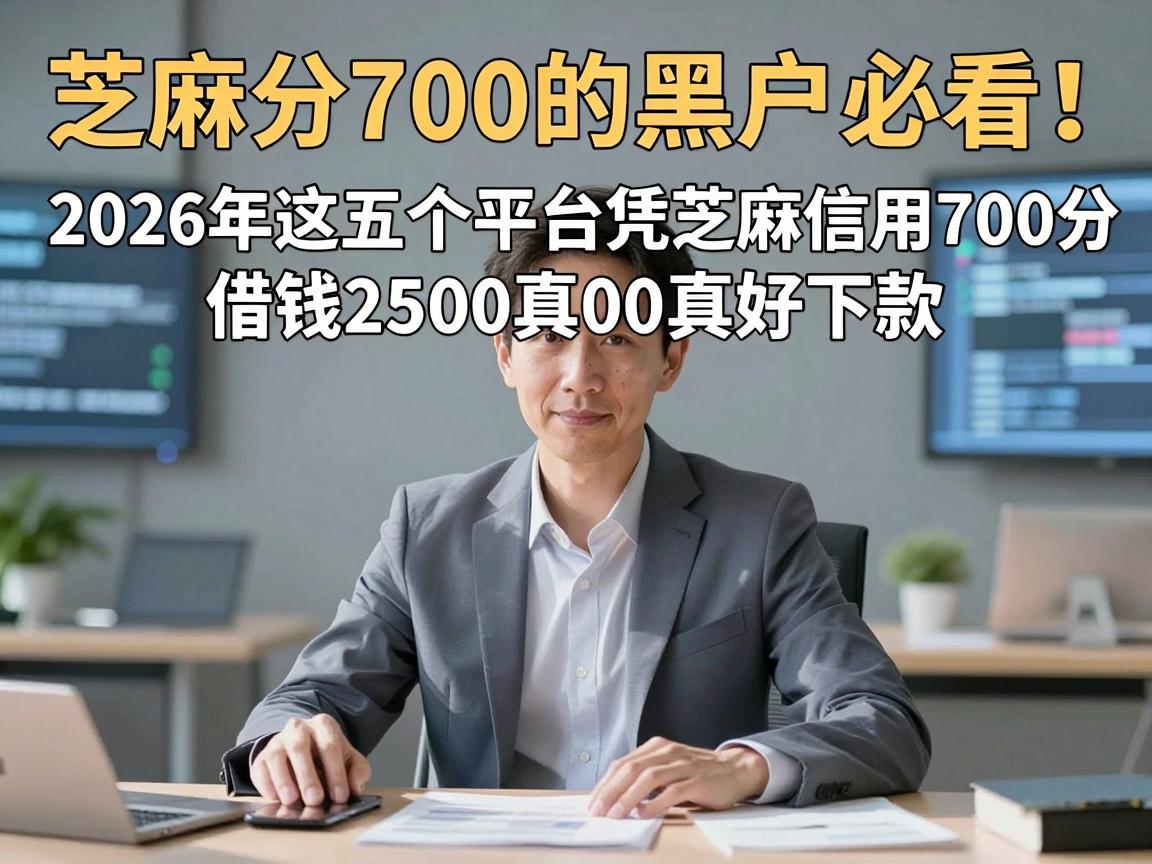 芝麻分700的黑户必看！2026年这五个平台凭芝麻信用700分借钱2500真好下款