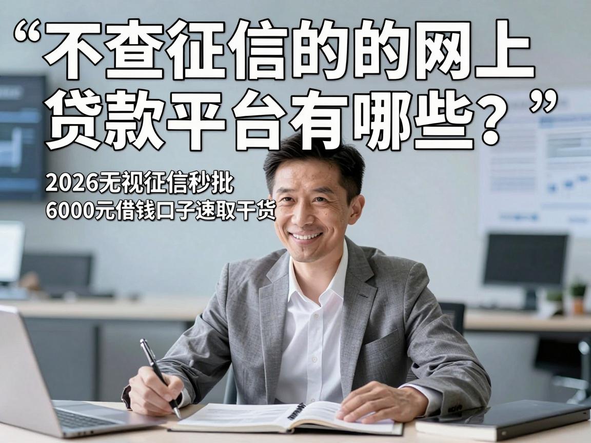 不查征信的网上贷款平台有哪些？2026无视征信秒批6000元借钱口子速取干货