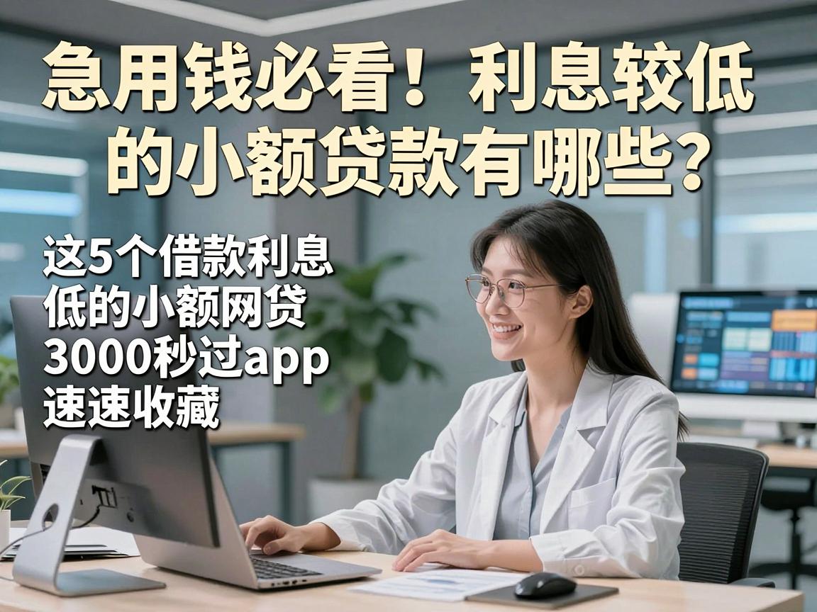 急用钱必看！利息较低的小额贷款有哪些？这5个借款利息低的小额网贷3000秒过app速速收藏