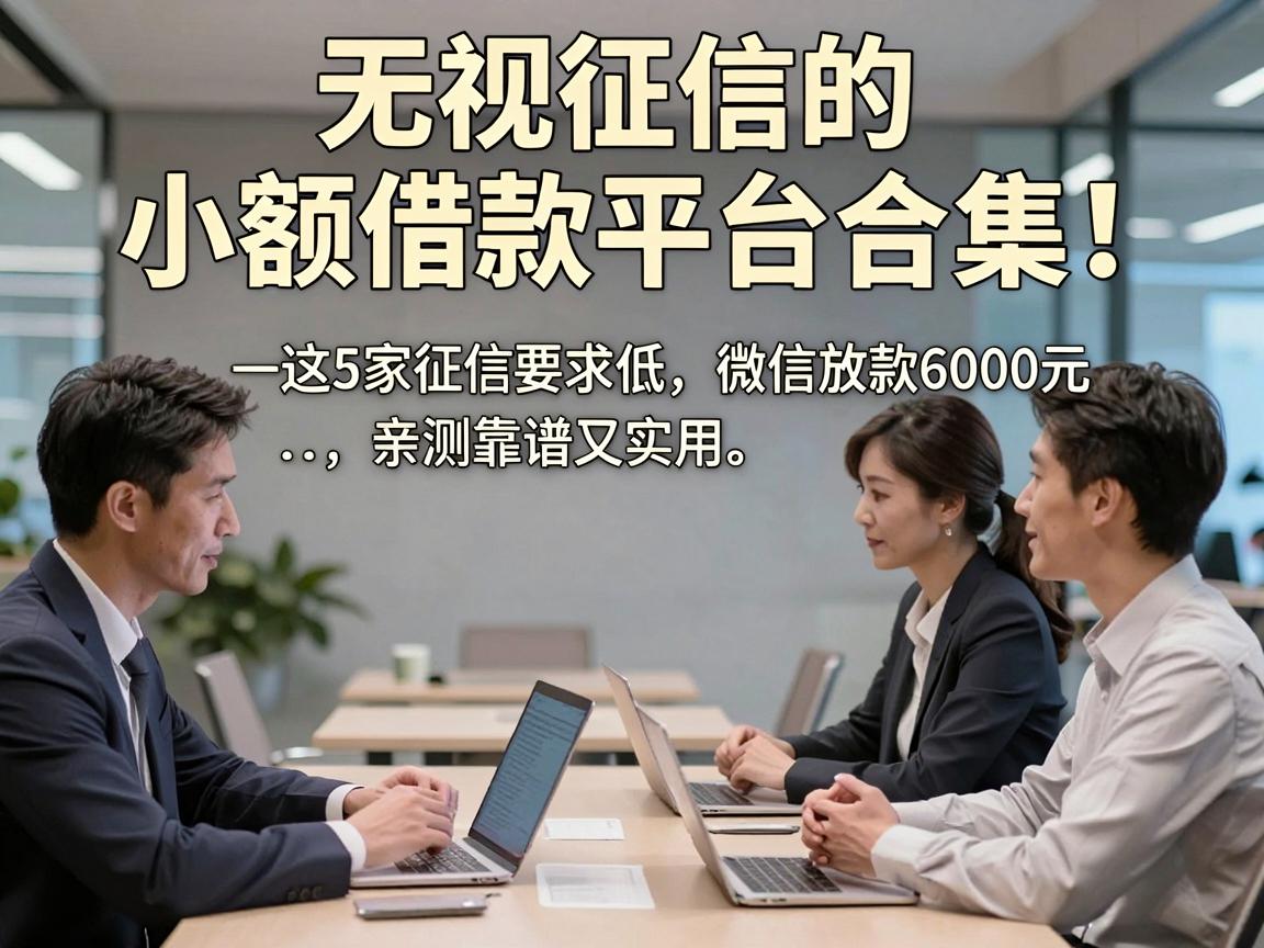 无视征信的小额借款平台合集！这5家征信要求低、微信放款6000元，亲测靠谱又实用