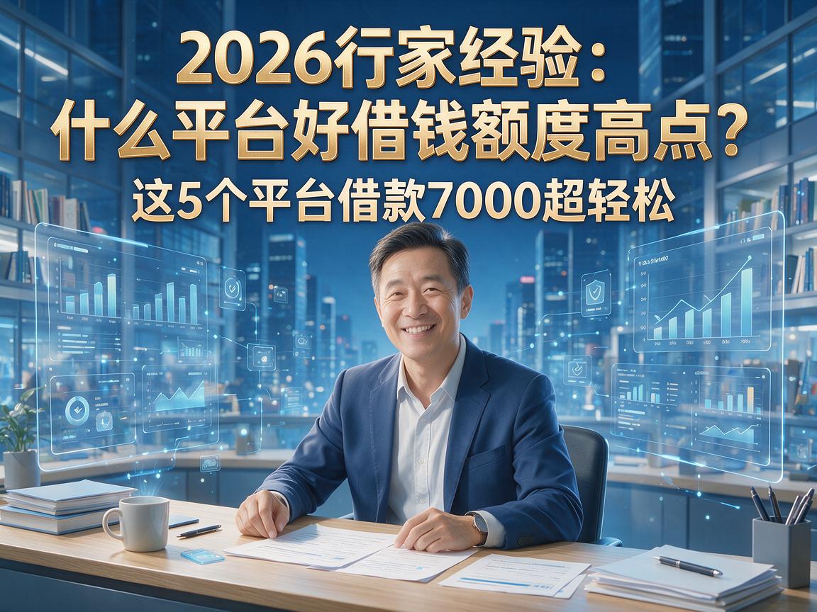 2026行家经验：什么平台好借钱额度高点？这5个平台借款7000超轻松！