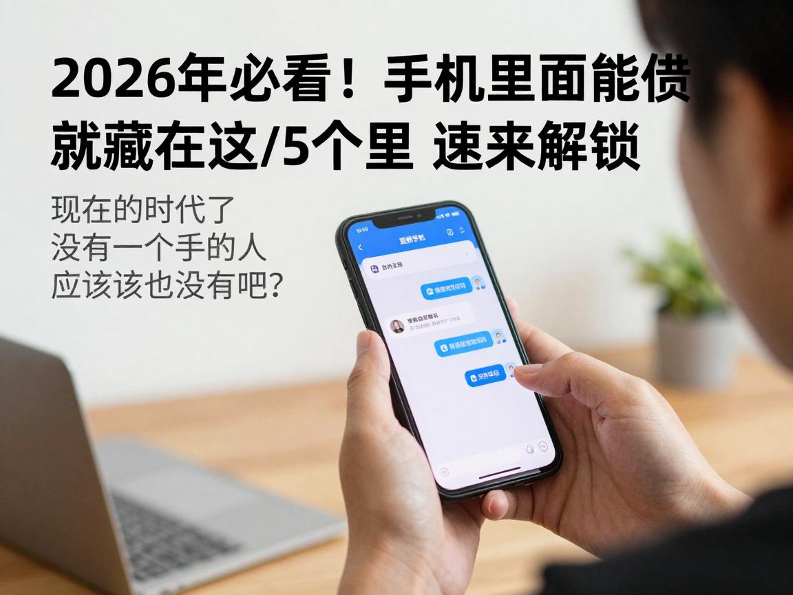 2026年必看！手机里面能借钱的app就藏在这5个里，速来解锁！