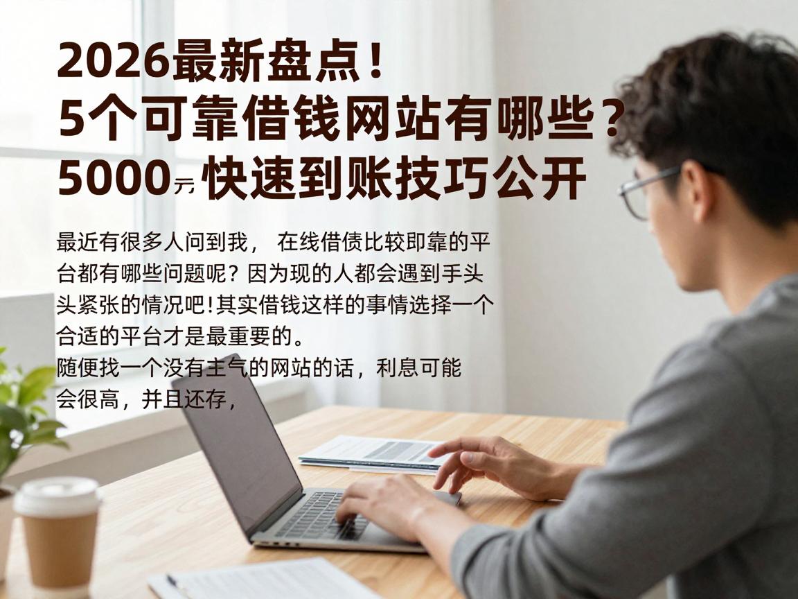 2026最新盘点！5个可靠借钱的网站有哪些？5000元快速到账技巧公开