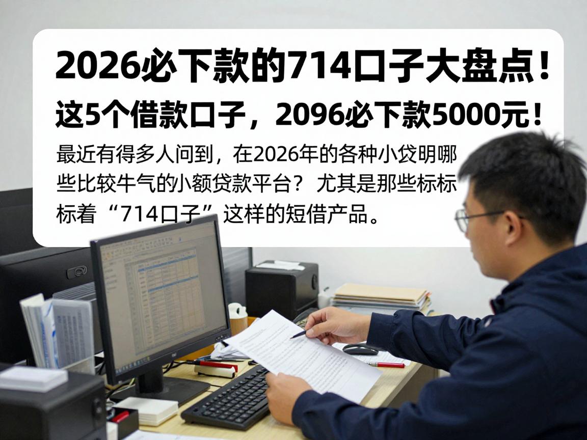 2026必下款的714口子大盘点！这5个借款口子，2026必下款5000元！