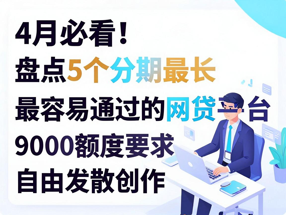 4月必看！盘点5个分期最长、最容易通过的网贷平台，9000额度要求超低