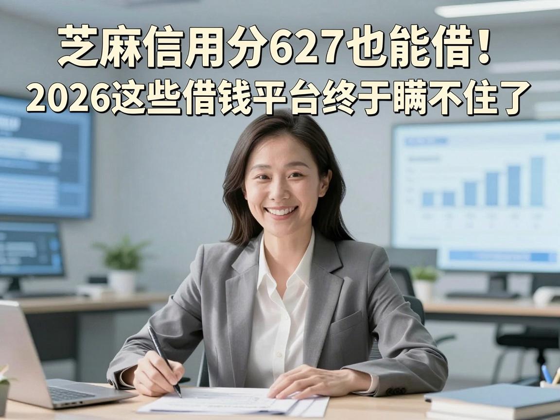 芝麻信用分627也能借！2026这些借钱平台终于瞒不住了