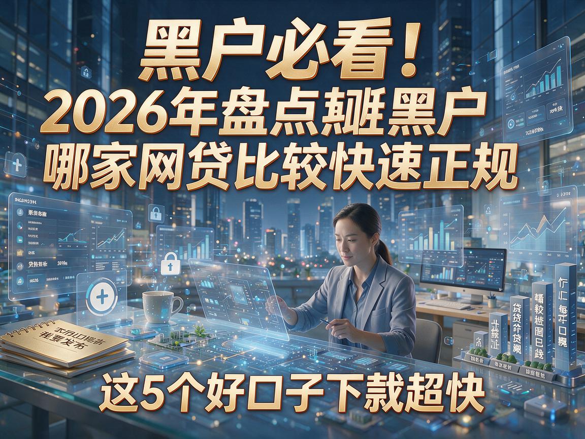黑户必看！2026年盘点黑户哪家网贷比较快速正规，这5个好口子下款超快