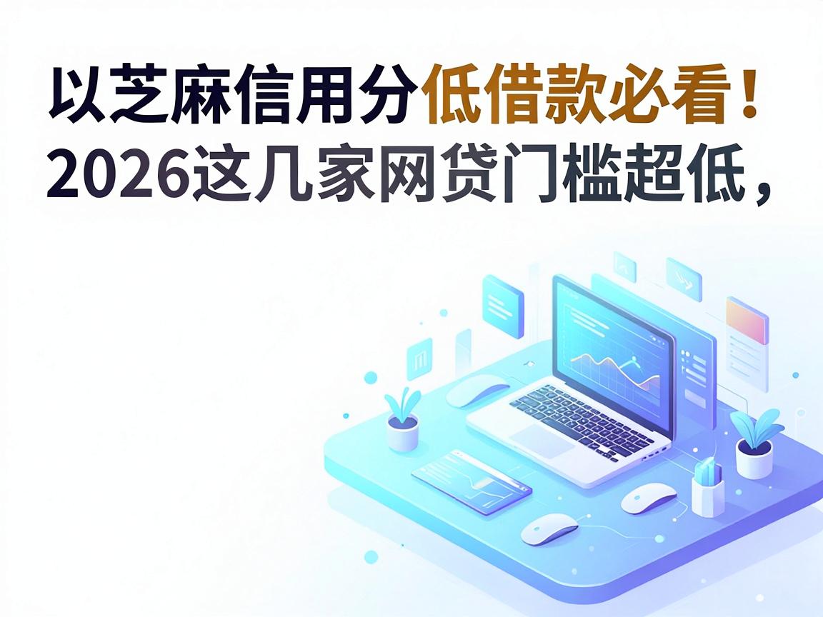 芝麻信用分低借款必看！2026这几家网贷门槛超低，芝麻分不高也能秒过