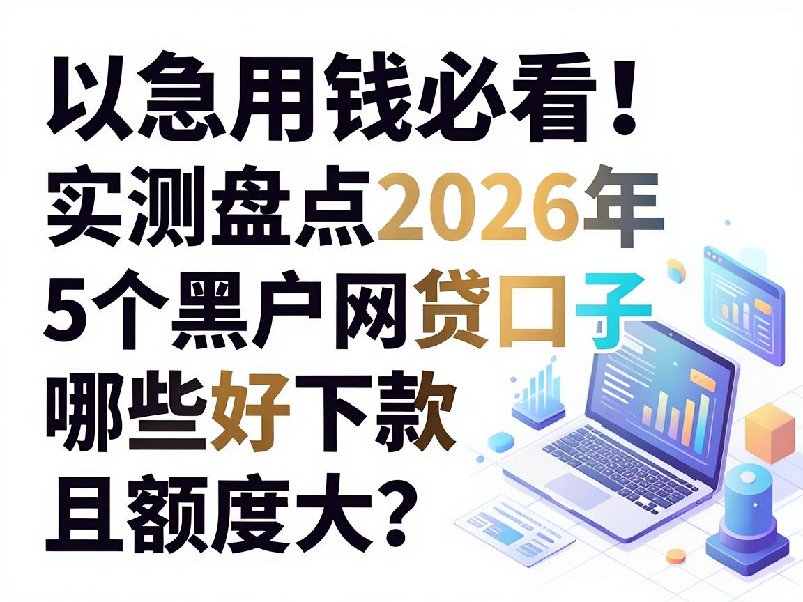 急用钱必看！实测盘点2026年5个黑户网贷口子，哪些好下款且额度大？