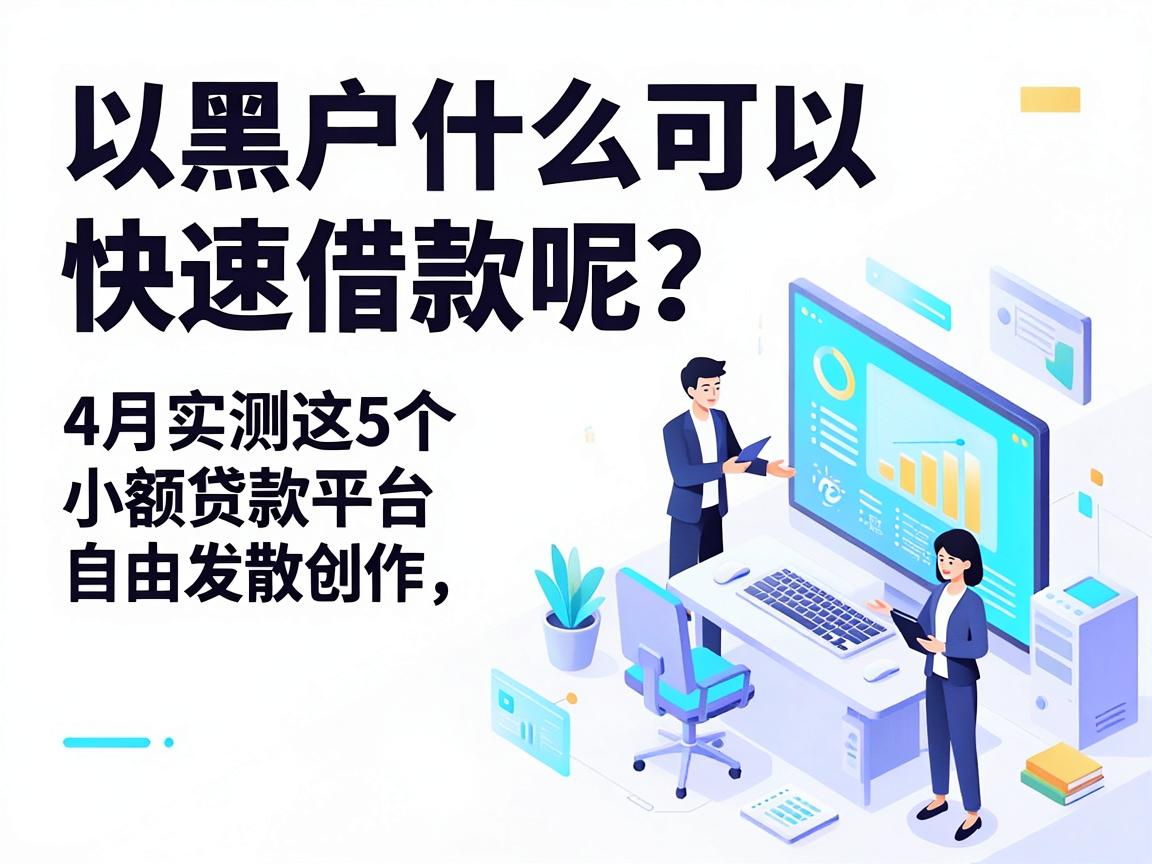 黑户什么可以快速借款呢？4月实测这5个小额贷款平台容易通过