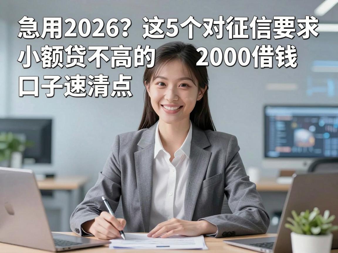 急用2026？这5个对征信要求不高的小额贷款2000借钱口子速清点！