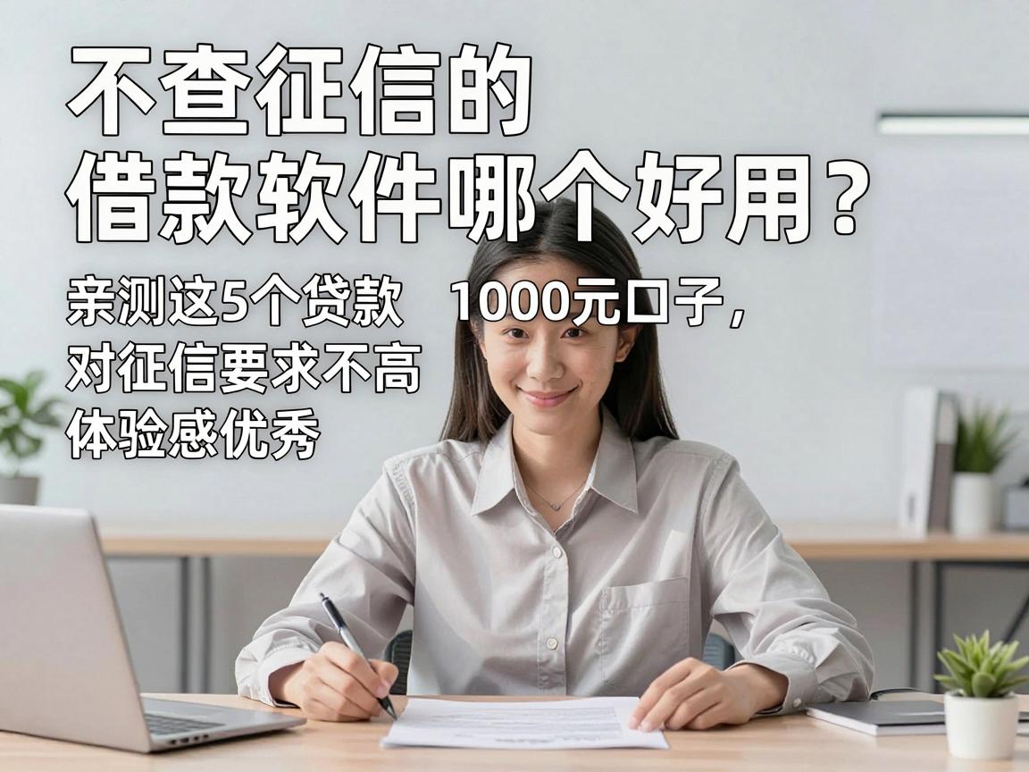 不查征信的借款软件哪个好用？亲测这5个贷款1000元口子，对征信要求不高体验感优秀