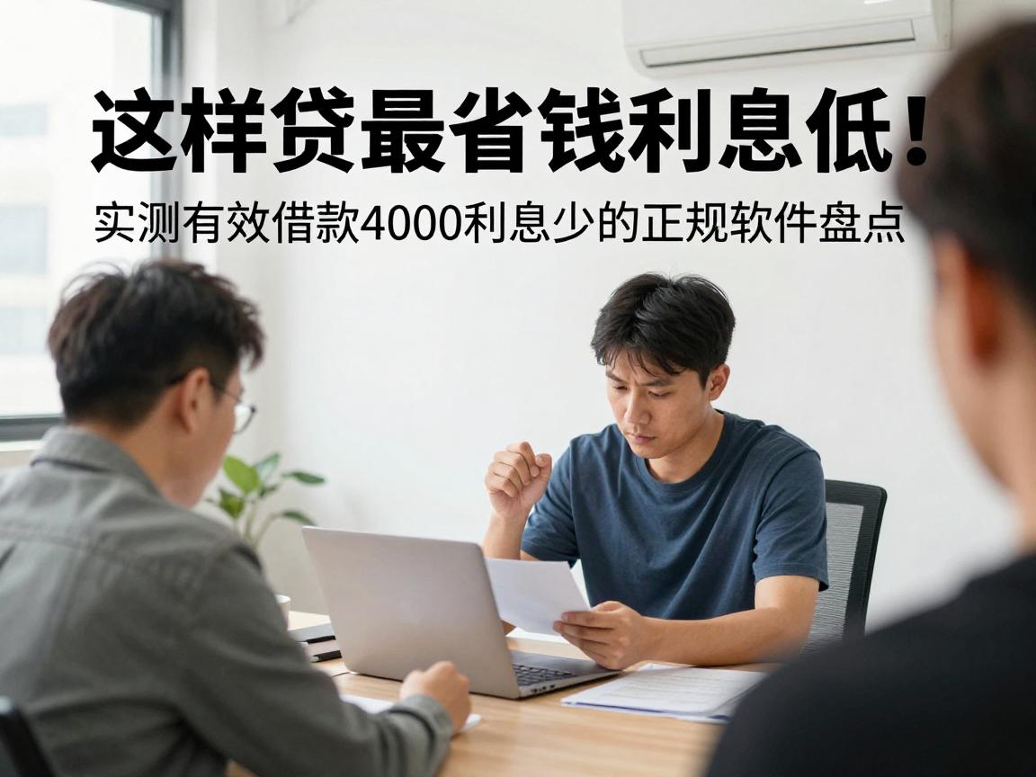 这样贷最省钱利息低！实测有效借款4000利息少的正规软件盘点
