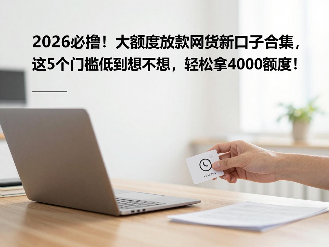 2026必撸！大额度放款网贷新口子合集，这5个门槛低到想不到，轻松拿4000额度！