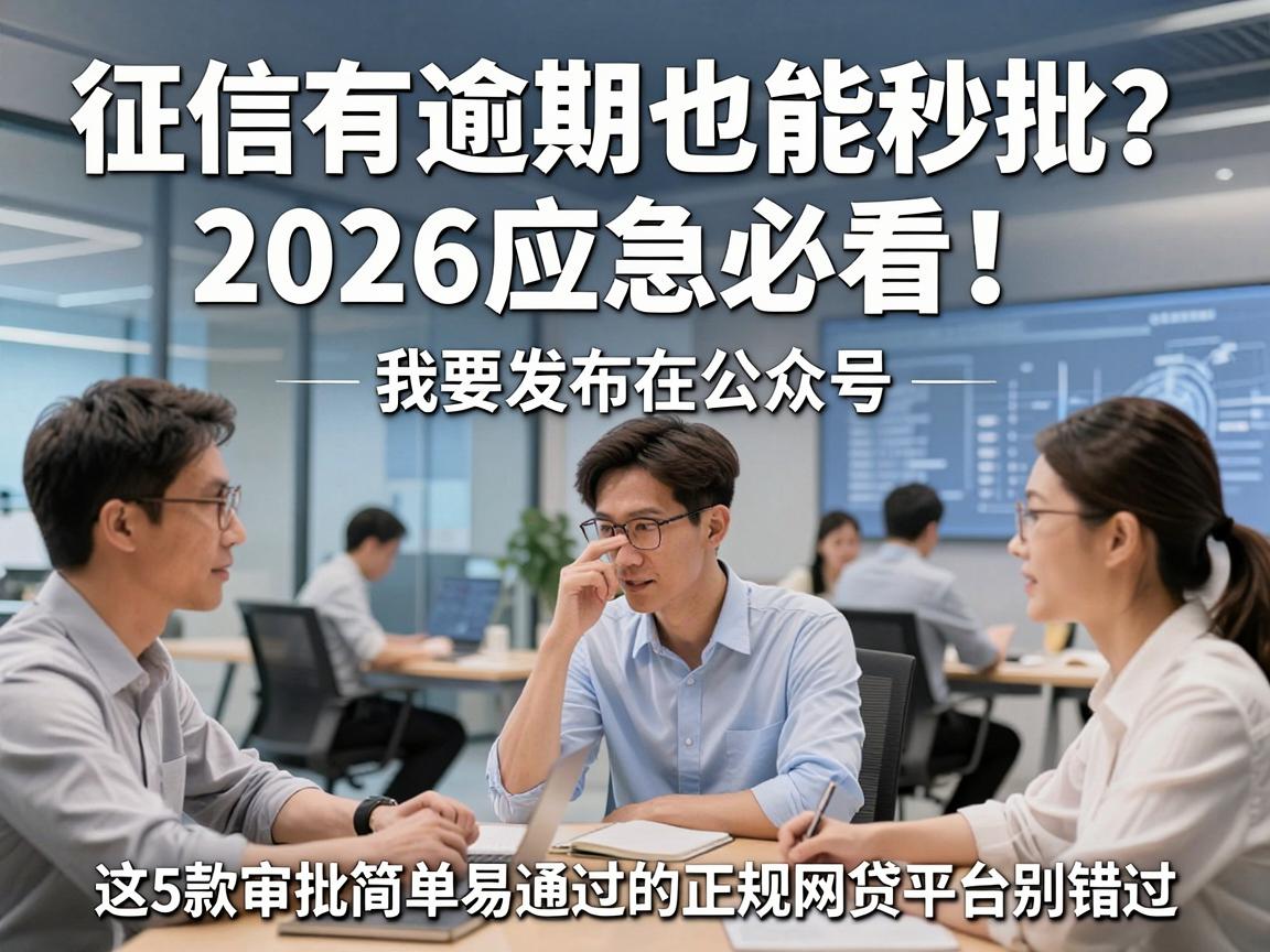 征信有逾期也能秒批？2026应急必看！这5款审批简单易通过的正规网贷平台别错过