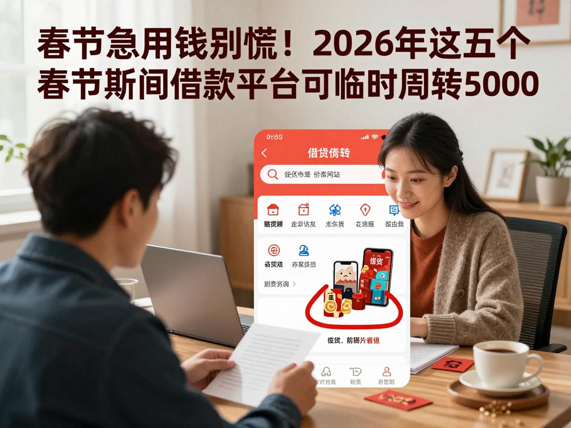 春节急用钱别慌！2026年这五个春节期间借款平台可临时周转5000