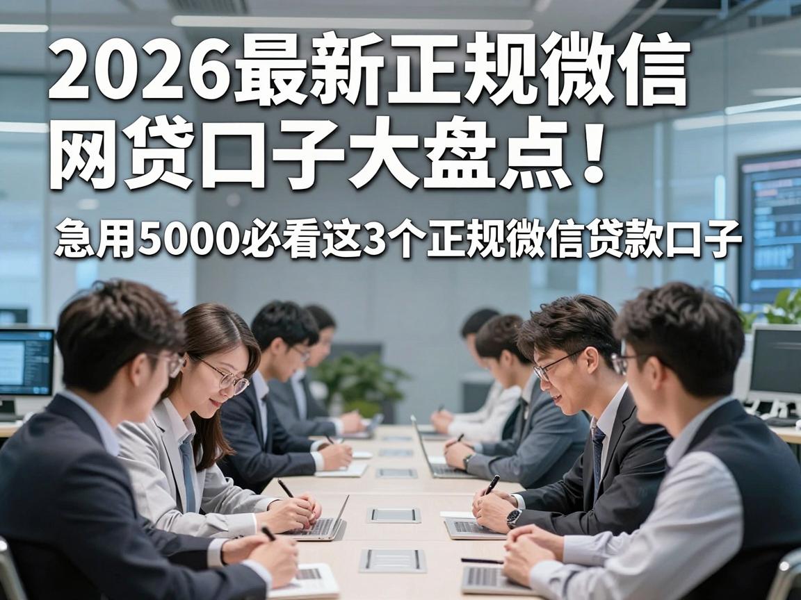 2026最新正规微信网贷口子大盘点！急用5000必看这3个正规微信贷款口子