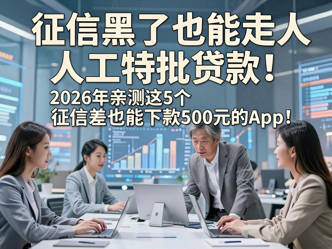 征信黑了也能走人工特批贷款！2026年亲测这5个征信差也能下款500元的App，体验超棒