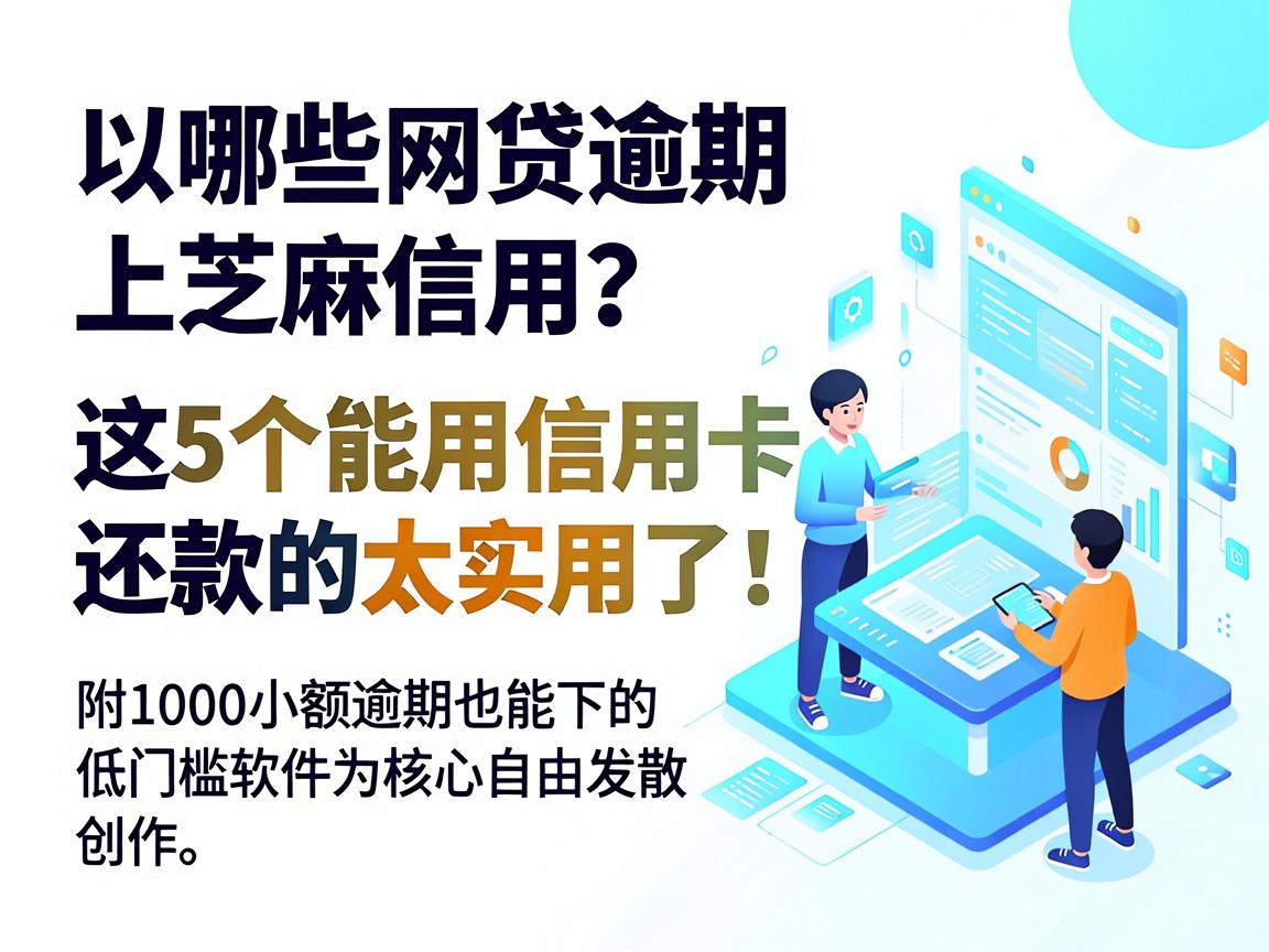 哪些网贷逾期上芝麻信用？这5个能用信用卡还款的太实用了！附1000小额逾期也能下的低门槛软件