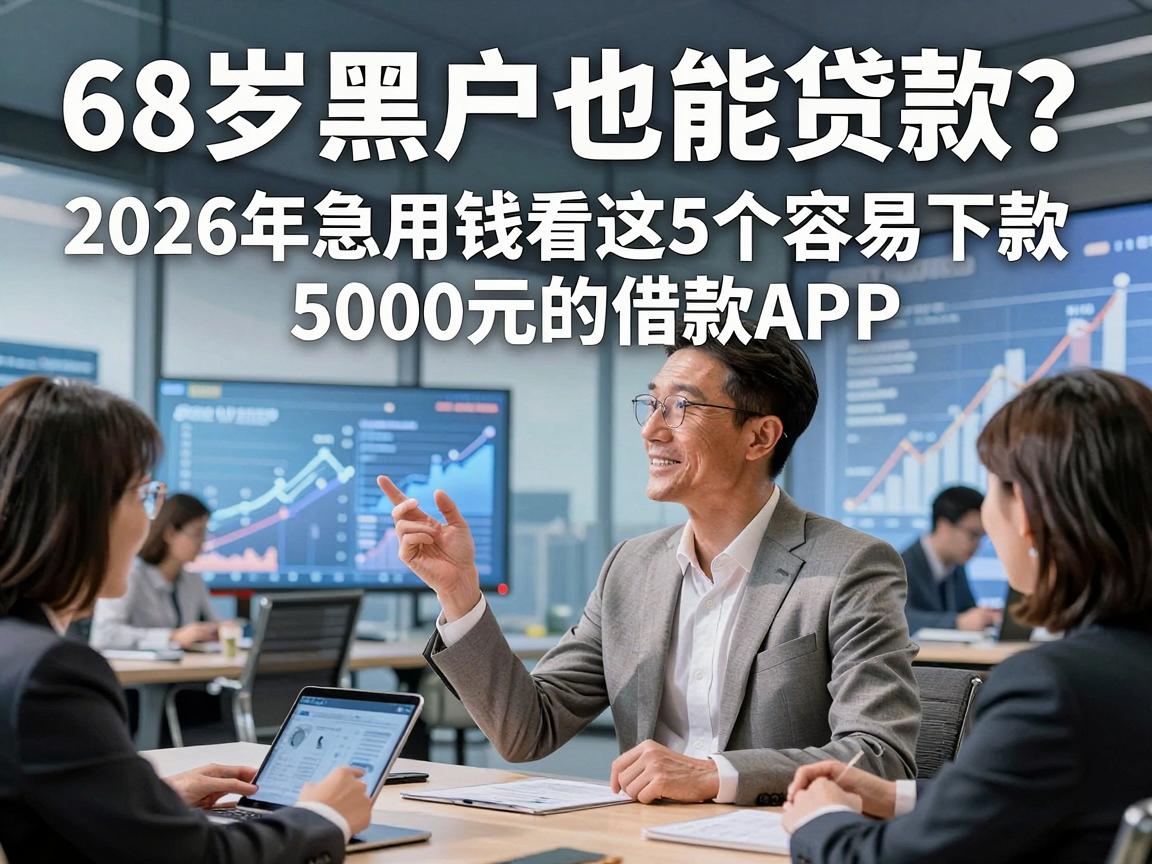 68岁黑户也能贷款？2026年急用钱看这5个容易下款5000元的借款APP！