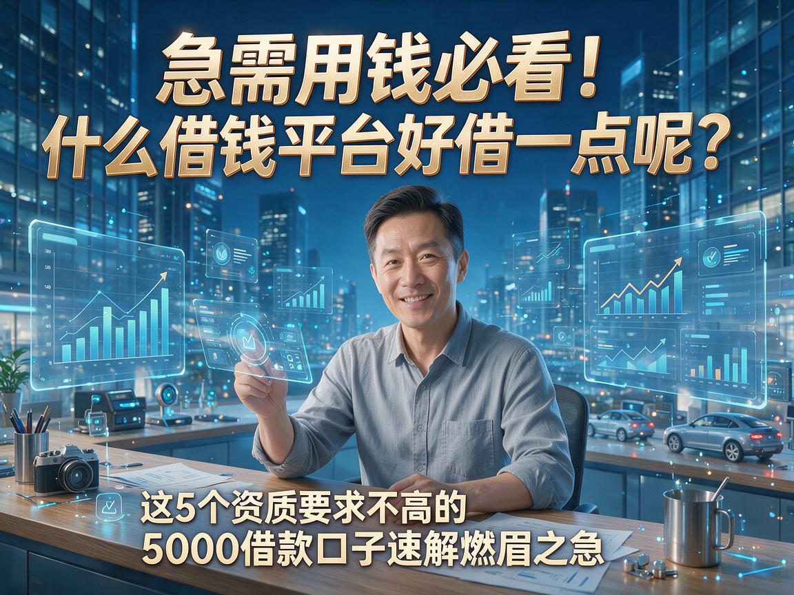 急需用钱必看！什么借钱平台好借一点呢？这5个资质要求不高的5000借款口子速解燃眉之急