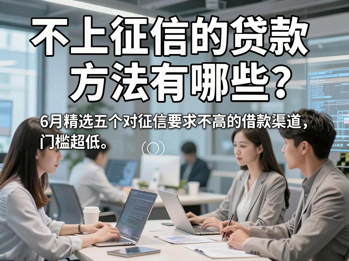 不上征信的贷款方法有哪些？6月精选五个对征信要求不高的借款渠道，门槛超低！