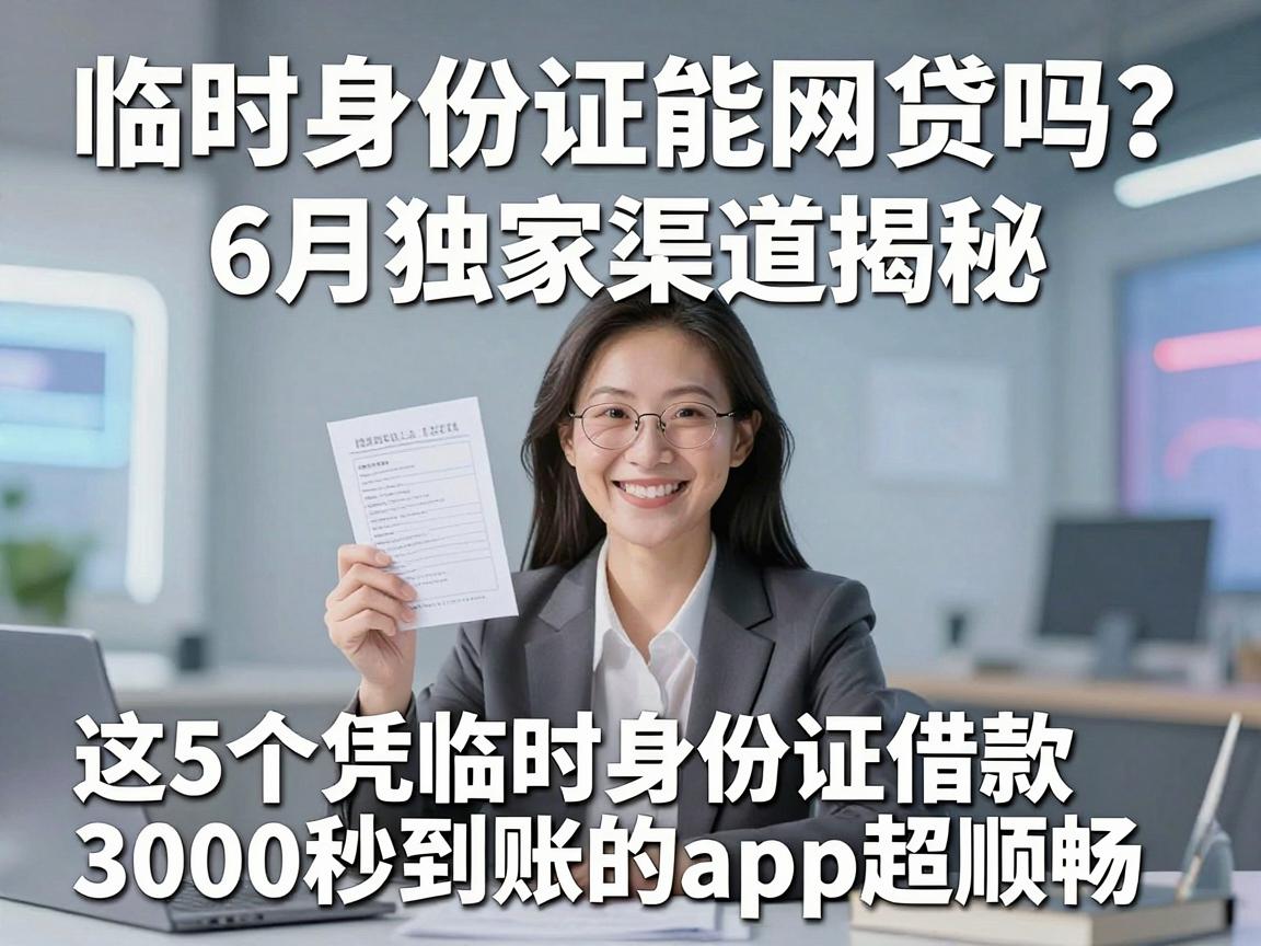 临时身份证能网贷吗？6月独家渠道揭秘，这5个凭临时身份证借款3000秒到账的app超顺畅