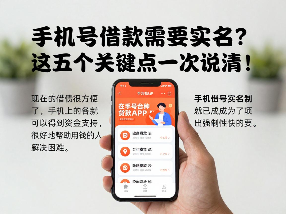 手机号借款需要实名？这五个关键点一次说清！