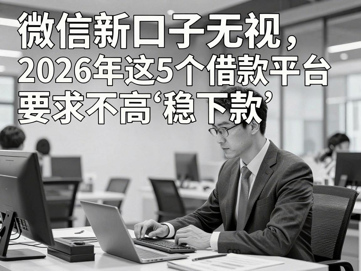 微信新口子无视黑白，2026年这5个借款平台要求不高稳下款！