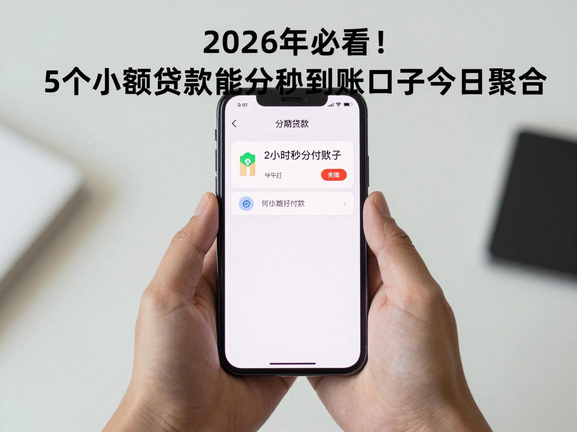 2026年必看！5个小额贷款能分期的软件，24小时秒到账口子今日聚合