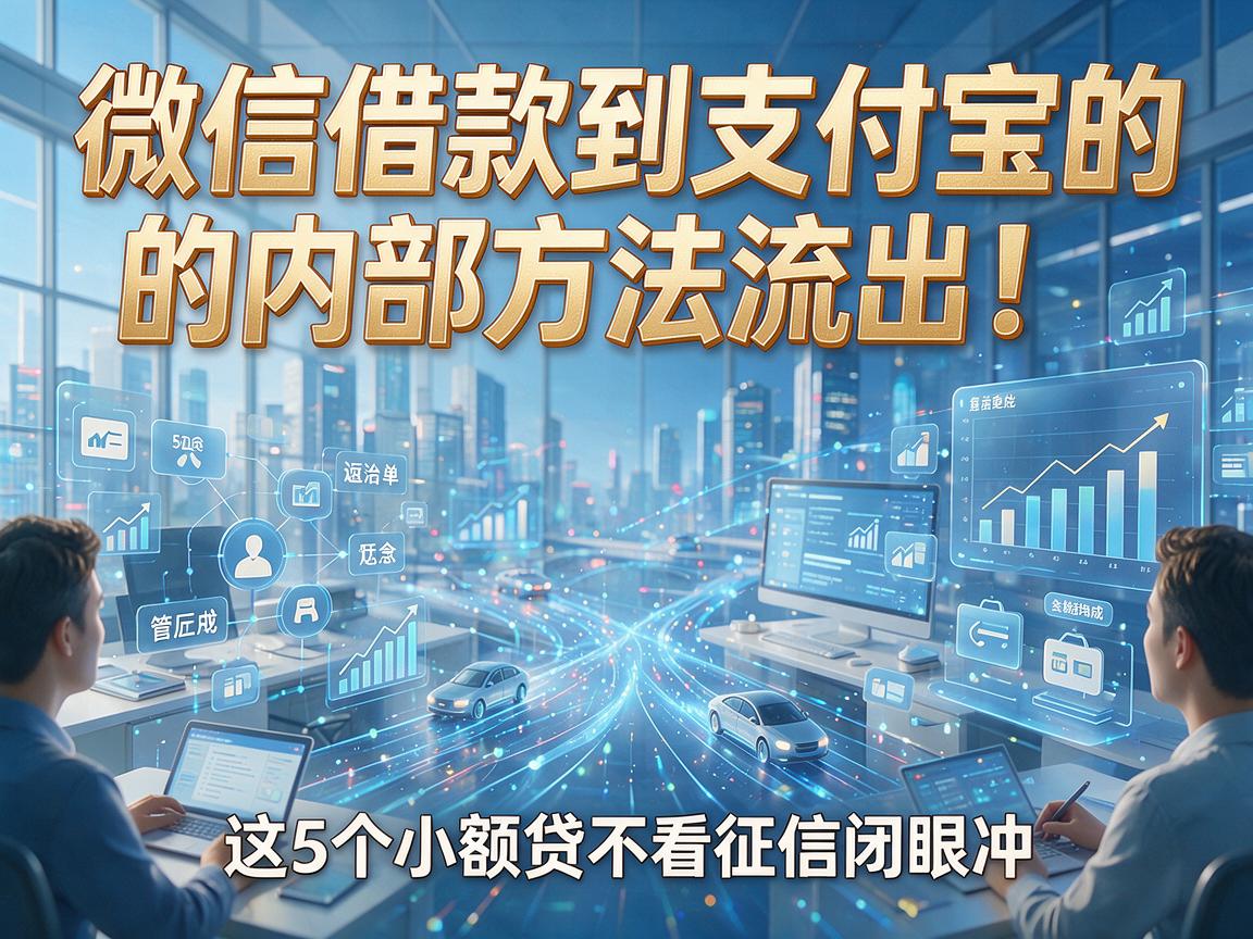 微信借款到支付宝的内部方法流出！这5个小额贷不看征信闭眼冲