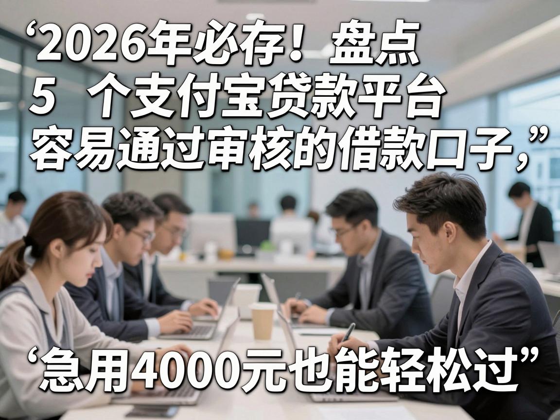 2026年必存！盘点5个支付宝贷款平台容易通过审核的借款口子，急用4000元也能轻松过