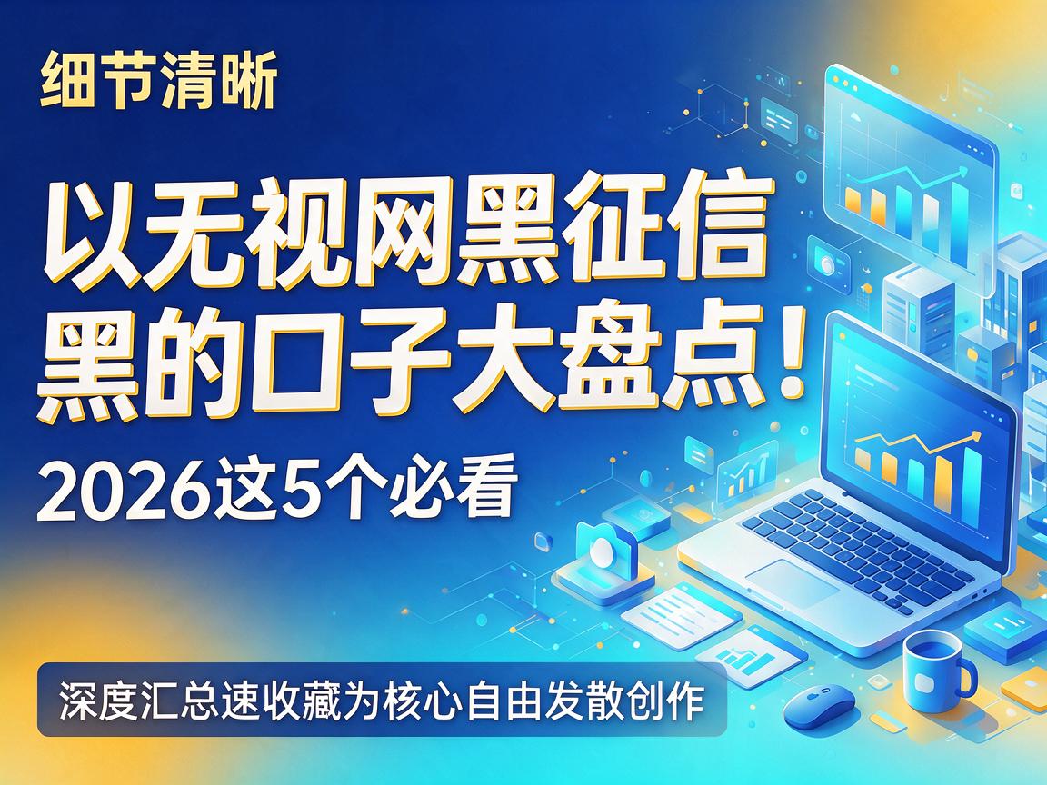 无视网黑征信黑的口子大盘点！2026这5个必看，深度汇总速收藏