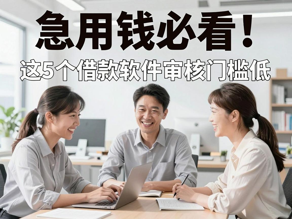 急用钱必看！这5个借款软件审核门槛低、微信放款快，借钱容易通过审核