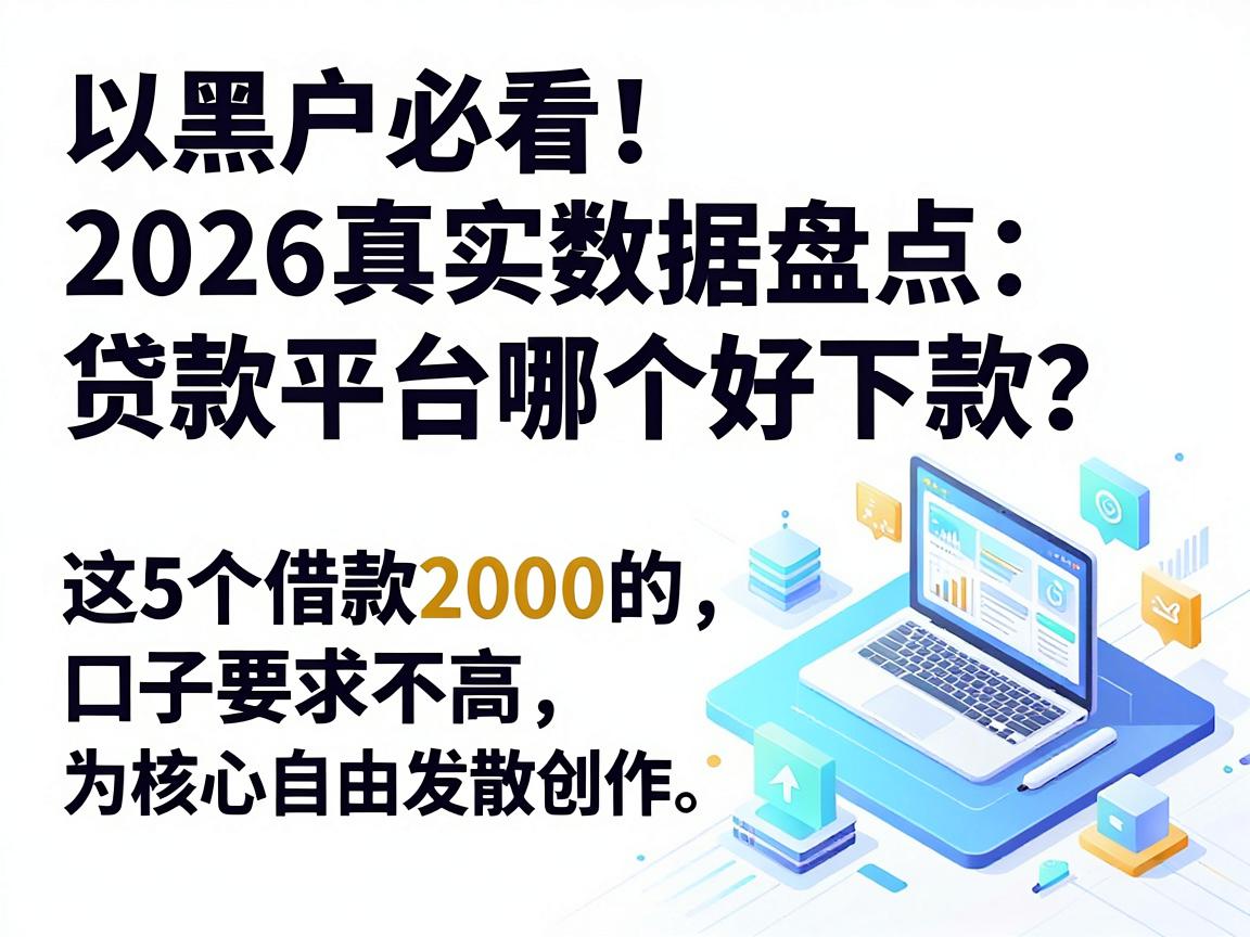 黑户必看！2026真实数据盘点：贷款平台哪个好下款？这5个借款2000的口子要求不高