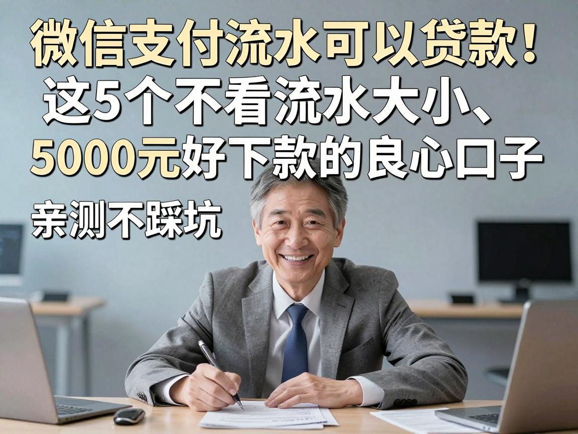 微信支付流水可以贷款！这5个不看流水大小、5000元好下款的良心口子，亲测不踩坑