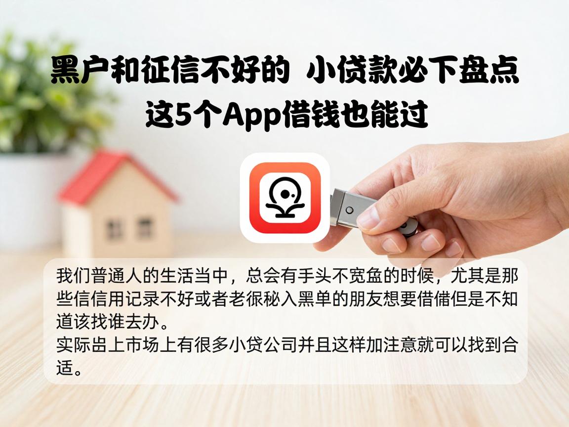 黑户和征信不好的小额贷款必下盘点：这5个App借钱也能过
