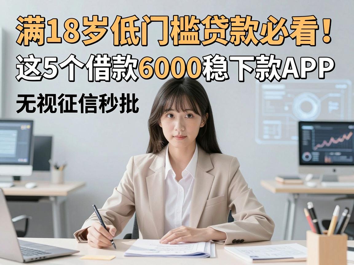 满18岁低门槛贷款必看！这5个借款6000稳下款APP，无视征信秒批