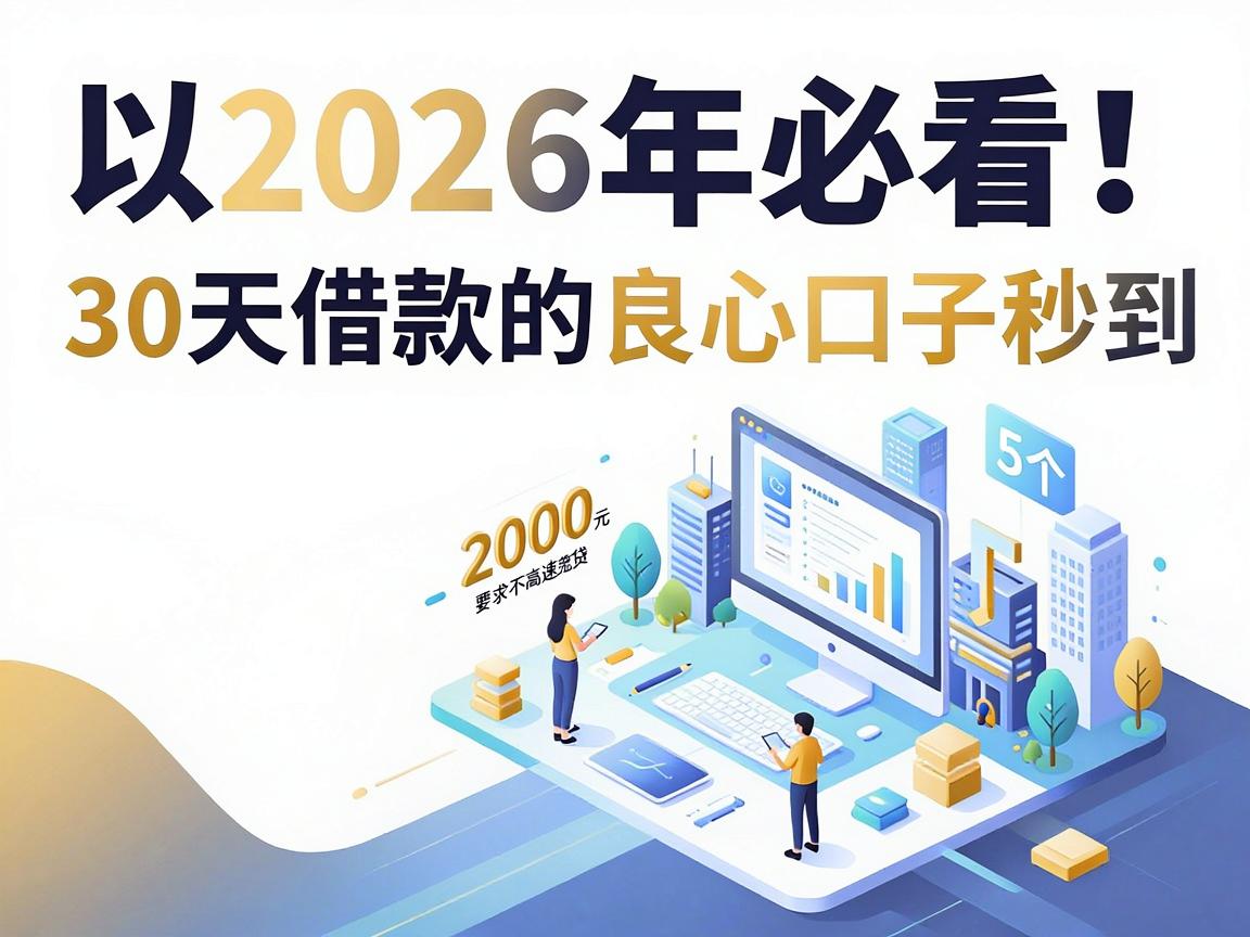 2026年必看！30天借款的良心口子秒到，这5个2000元要求不高速贷方法权威整理