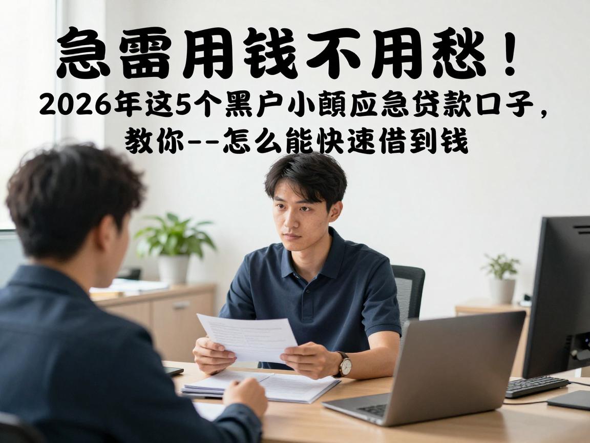 急需用钱不用愁！2026年这5个黑户小额应急贷款口子，教你--怎么能快速借到钱--