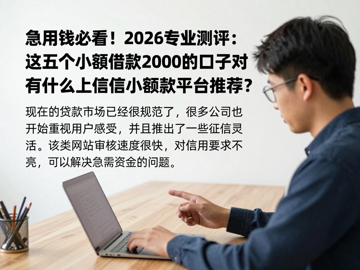急用钱必看！2026专业测评：这五个小额借款2000的口子对征信要求不高，有什么不上征信的小额贷款平台推荐？