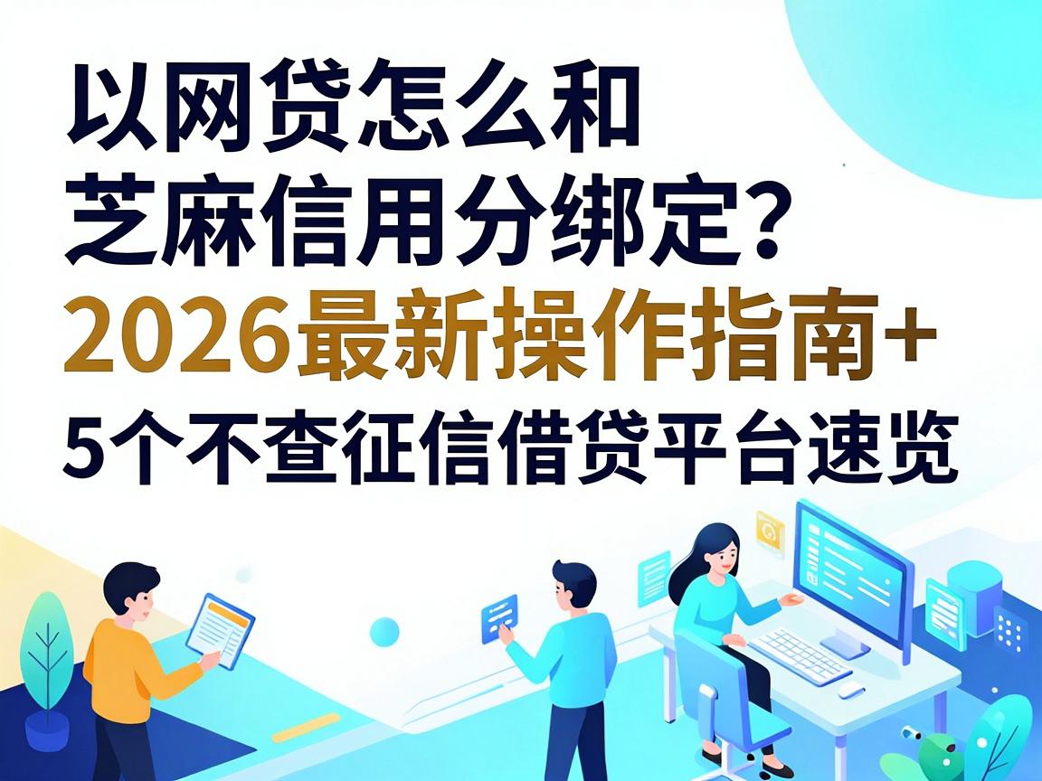 网贷怎么和芝麻信用分绑定？2026最新操作指南+5个不查征信借贷平台速览