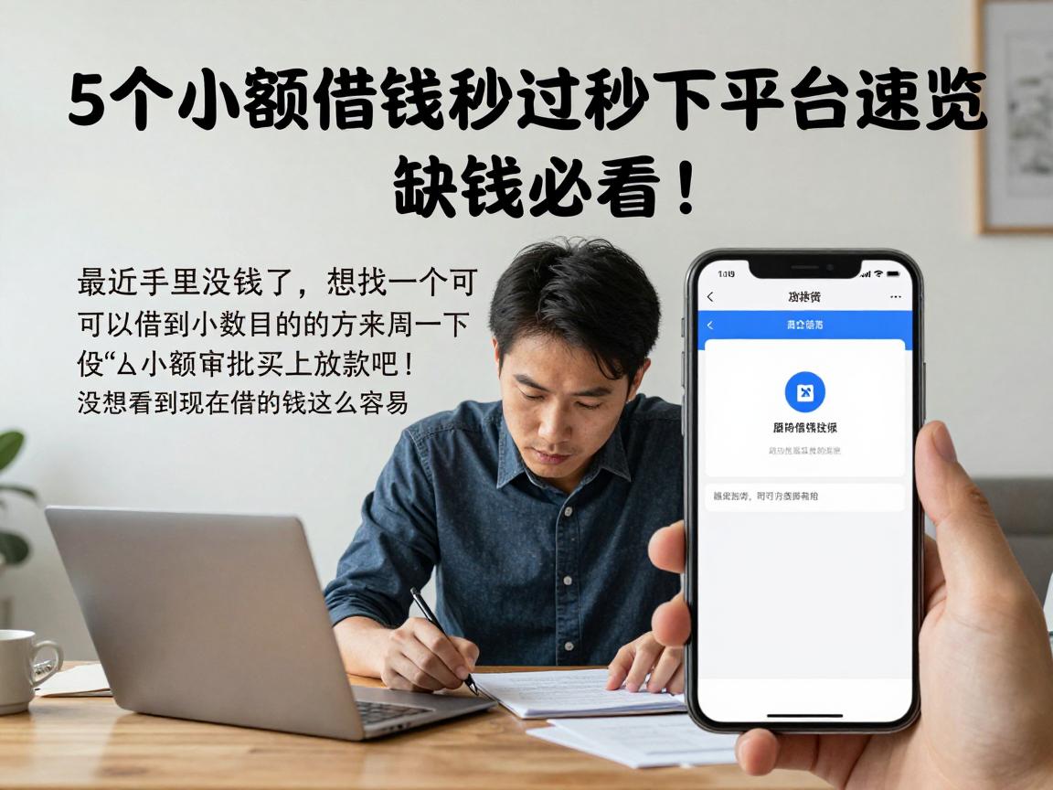 5个小额借钱秒过秒下平台速览，缺钱必看！