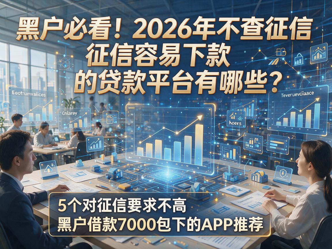 黑户必看！2026年不查征信容易下款的贷款平台有哪些？附5个对征信要求不高、黑户借款7000包下的APP推荐