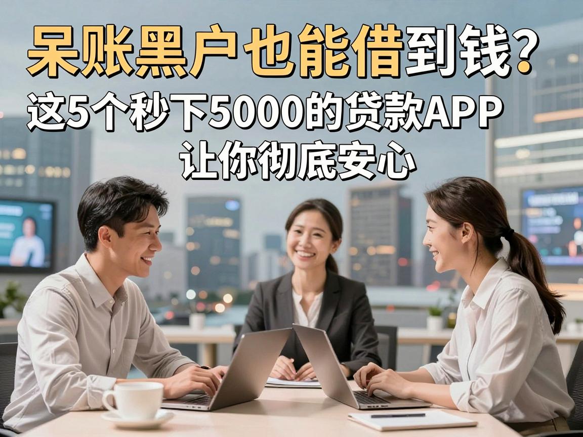 呆账黑户也能借到钱？这5个秒下5000的贷款APP让你彻底安心