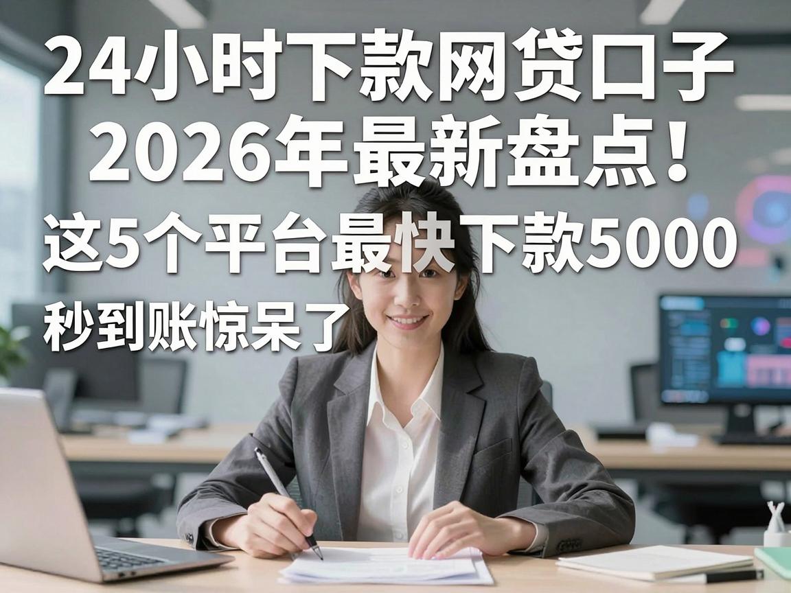 24小时下款网贷口子2026年最新盘点！这5个平台最快下款5000，秒到账惊呆了！