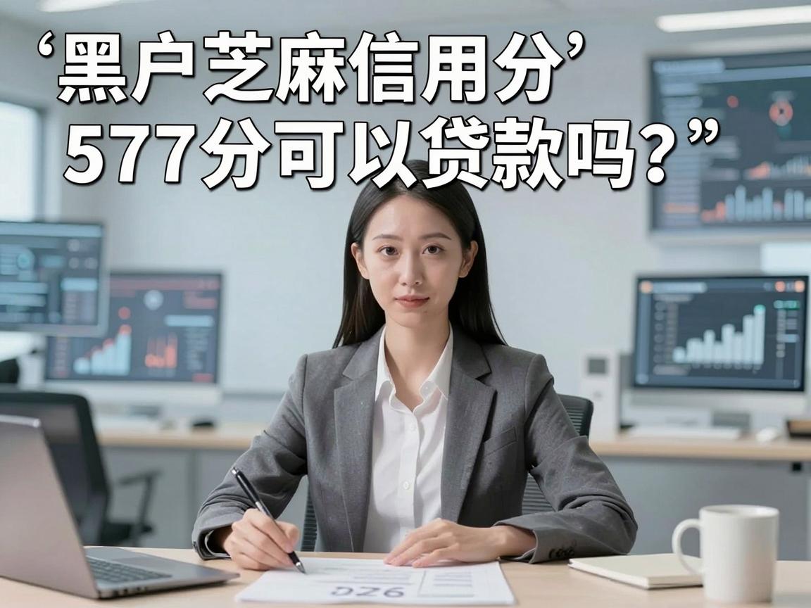 黑户芝麻信用分577分可以贷款吗？2026这5个借钱3000元的口子周转很实用